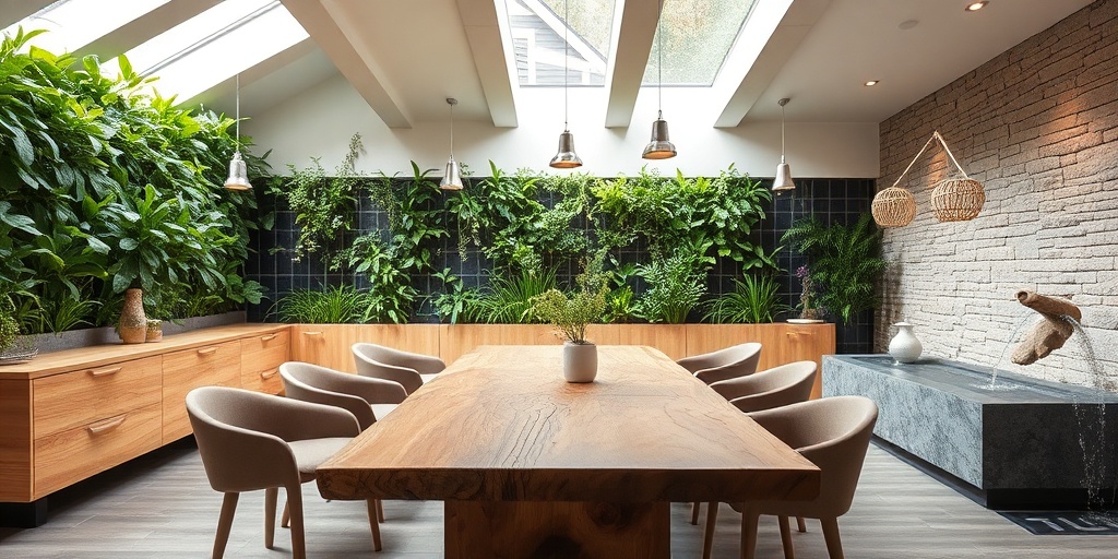 Biophilic dining room